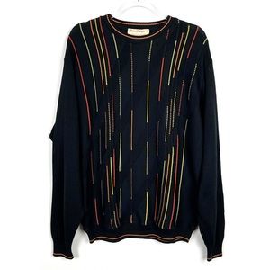 Vintage 90s Norm Thompson 3D Tundra Oversized Grandpa Sweater Coogi Style